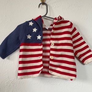Gap knitted flag hoodie